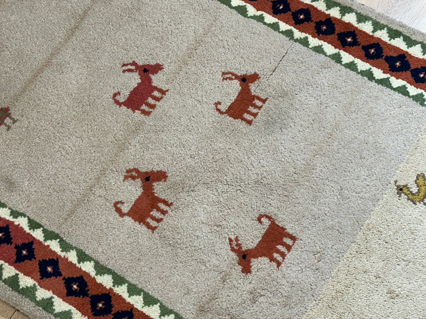 Orientteppich handgeknüpft Gabbeh Indian 150x95 cm