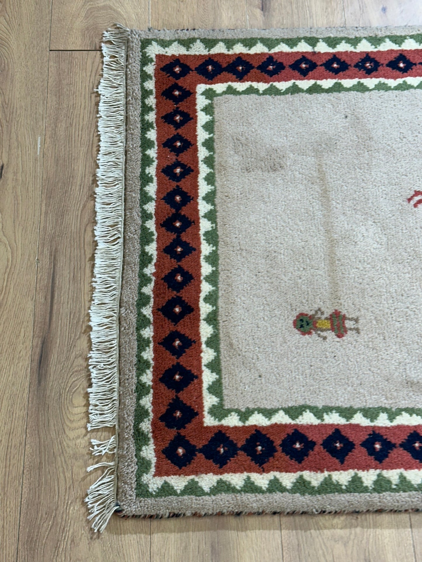 Orientteppich handgeknüpft Gabbeh Indian 150x95 cm