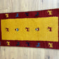 Orientteppich handgeknüpft Gabbeh Indian 122x60 cm