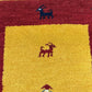 Orientteppich handgeknüpft Gabbeh Indian 122x60 cm