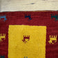 Orientteppich handgeknüpft Gabbeh Indian 122x60 cm