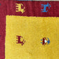 Orientteppich handgeknüpft Gabbeh Indian 122x60 cm