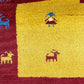 Orientteppich handgeknüpft Gabbeh Indian 122x60 cm