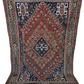 Orientteppich handgeknüpft 242x163 cm antik naturfarben Geschgei Wolle auf wolle