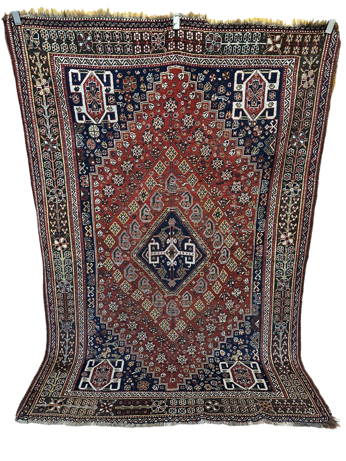 Orientteppich handgeknüpft 242x163 cm antik naturfarben Geschgei Wolle auf wolle