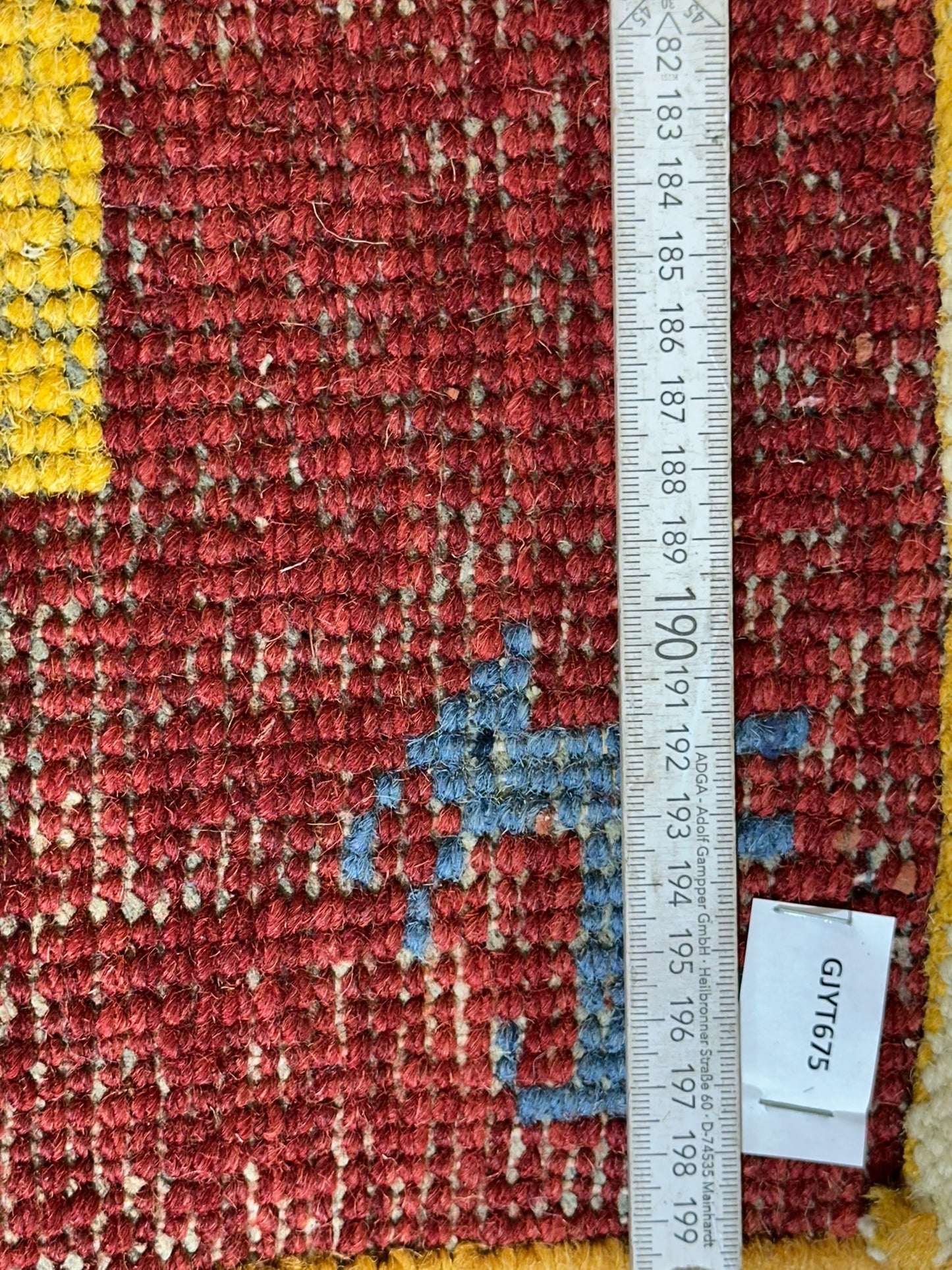 Orientteppich handgeknüpft Gabbeh Indian 122x60 cm