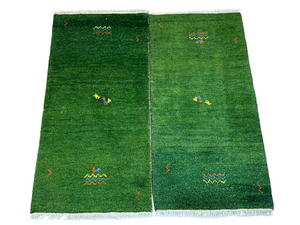 Orientteppich Paar handgeknüpft Gabbeh Indian 125x63 cm