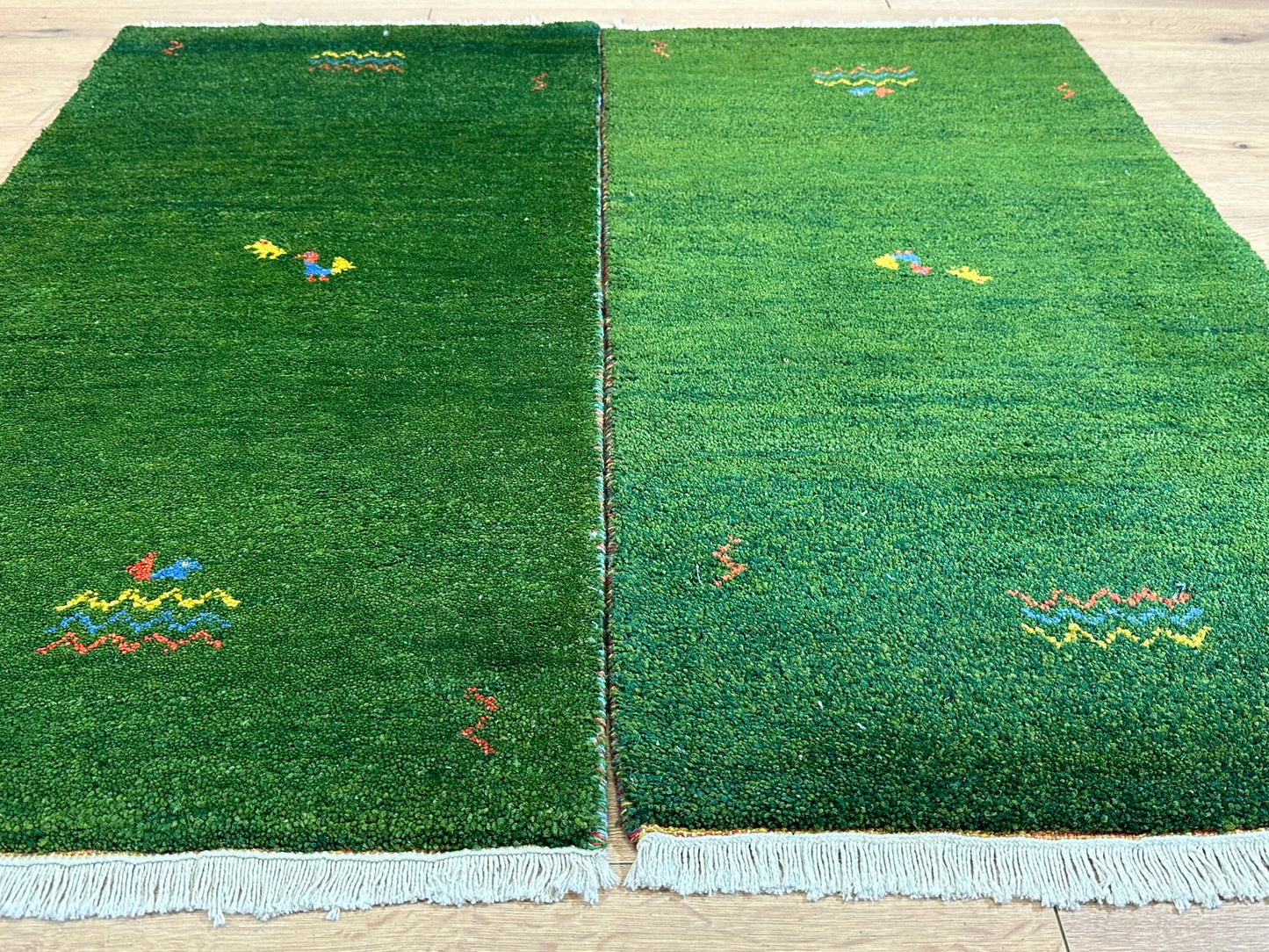 Orientteppich Paar handgeknüpft Gabbeh Indian 125x63 cm