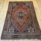 Orientteppich handgeknüpft 242x163 cm antik naturfarben Geschgei Wolle auf wolle