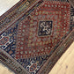 Orientteppich handgeknüpft 242x163 cm antik naturfarben Geschgei Wolle auf wolle