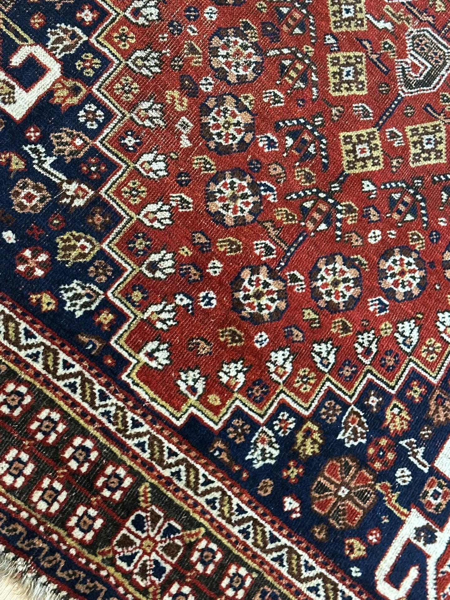 Orientteppich handgeknüpft 242x163 cm antik naturfarben Geschgei Wolle auf wolle