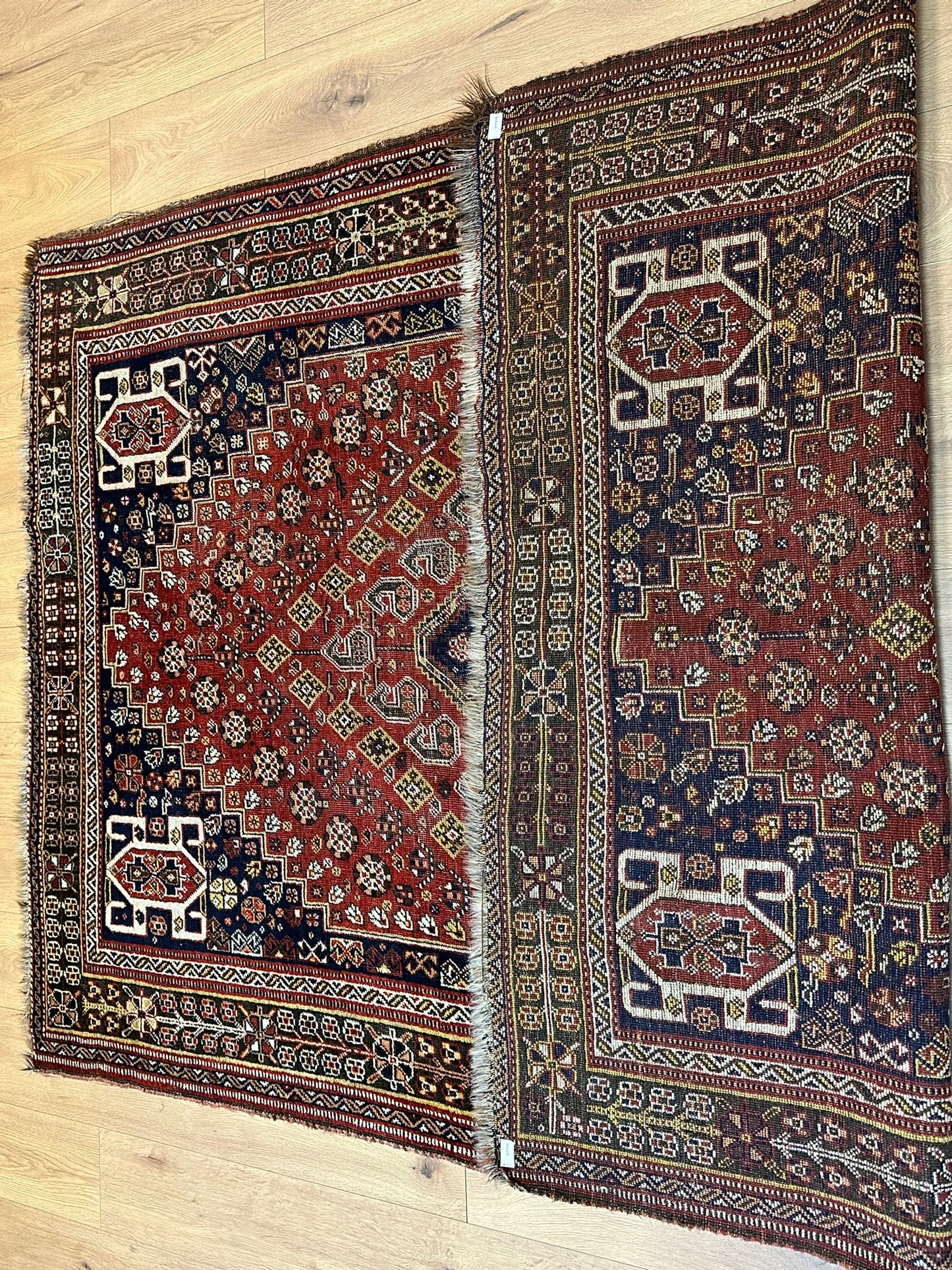 Orientteppich handgeknüpft 242x163 cm antik naturfarben Geschgei Wolle auf wolle