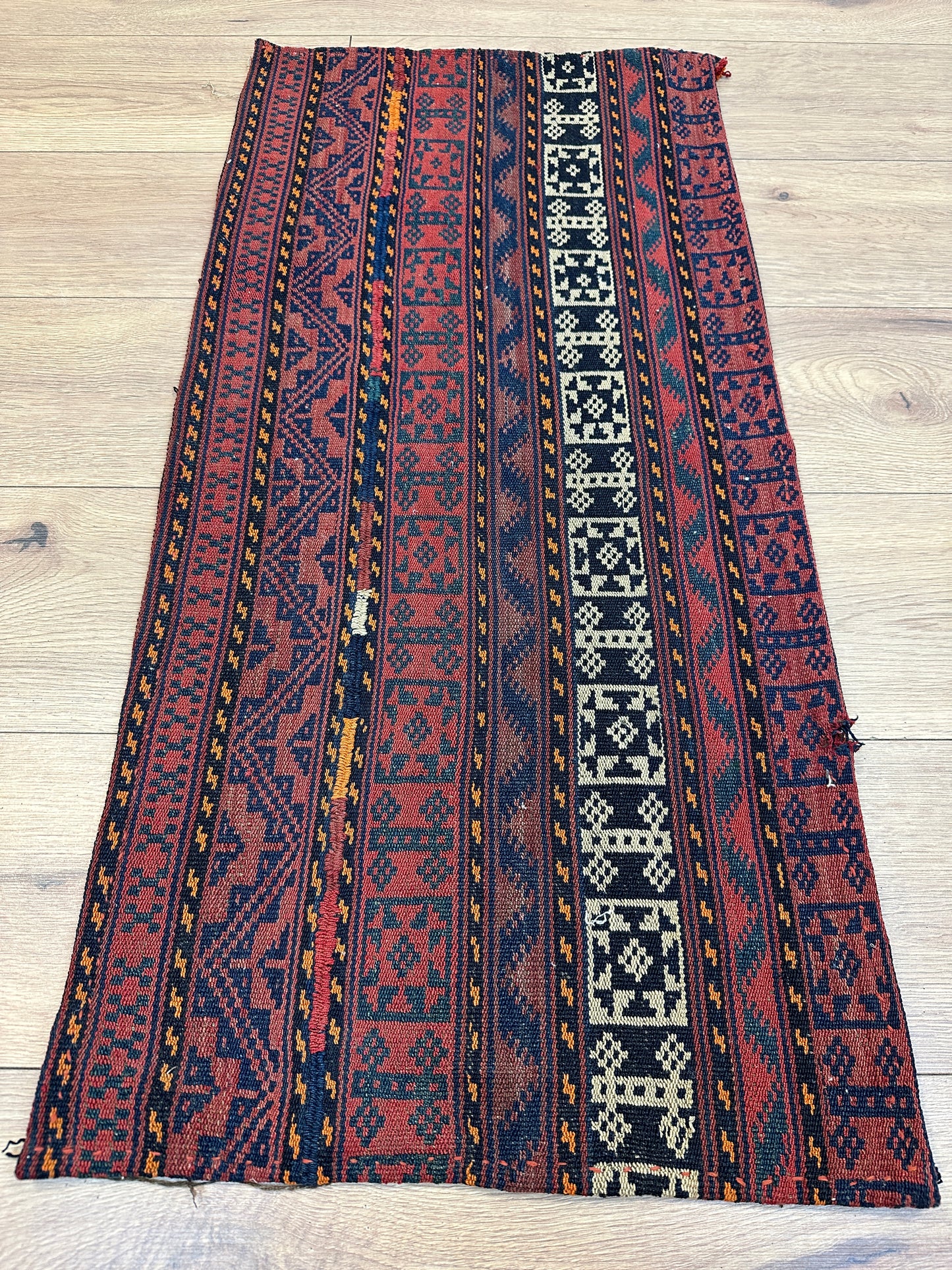 Handgeknüpfter Perser Orientteppich Kelim 98x46 cm