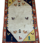 Orientteppich handgeknüpft Gabbeh Indian 142x90 cm