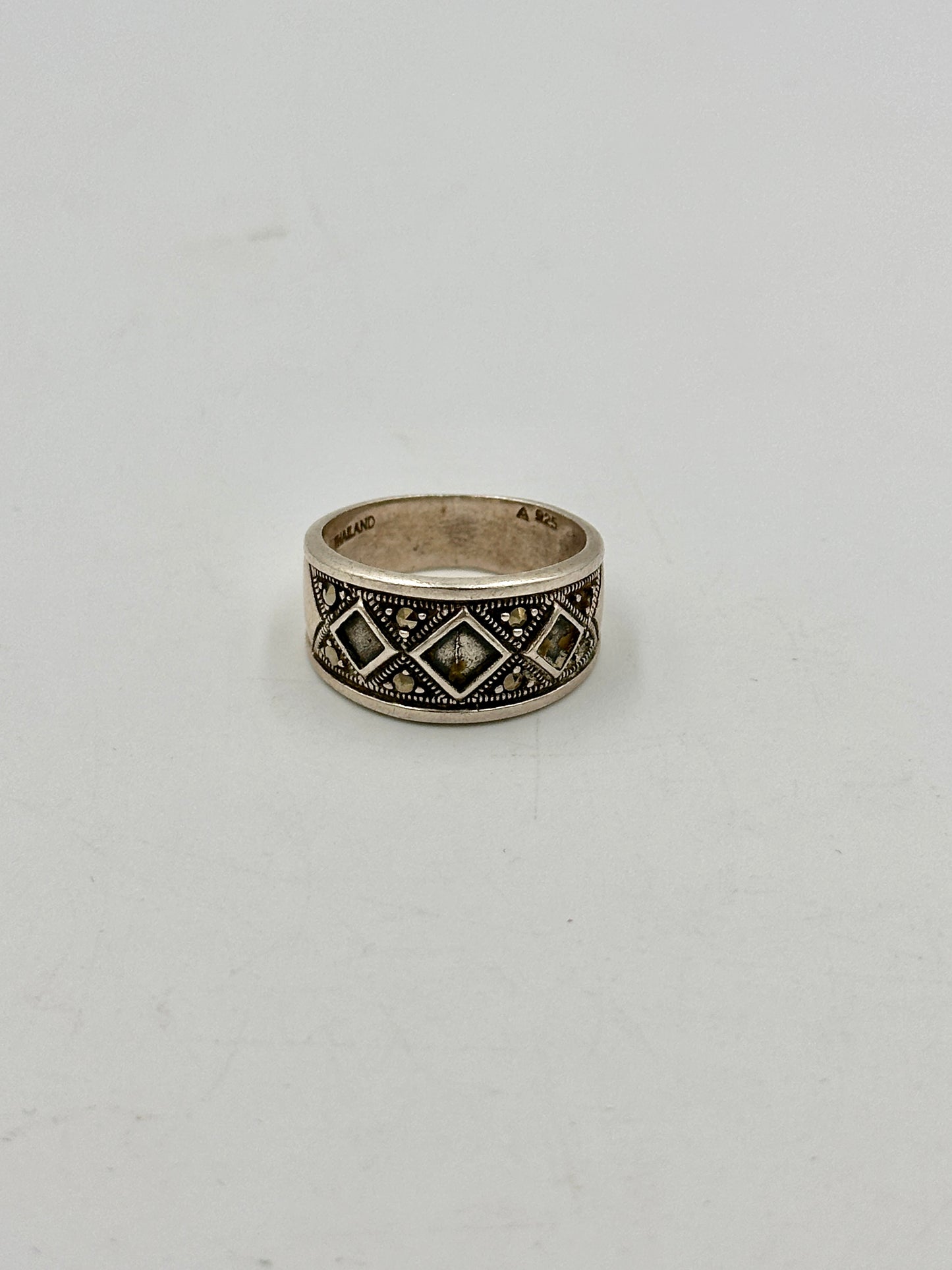 Vintage Silber 925 Art Deco Ring Ringgröße: 60