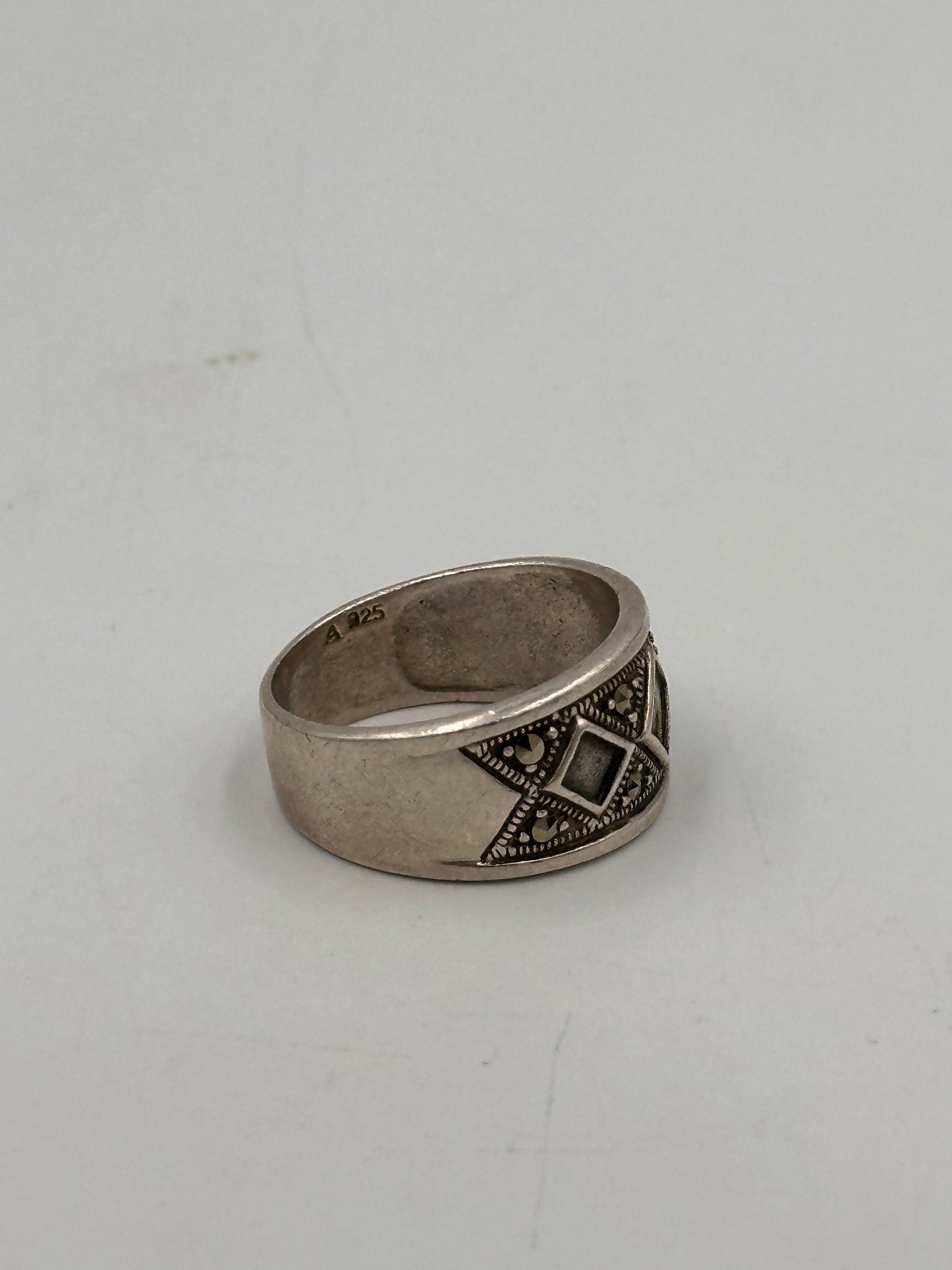 Vintage Silber 925 Art Deco Ring Ringgröße: 60