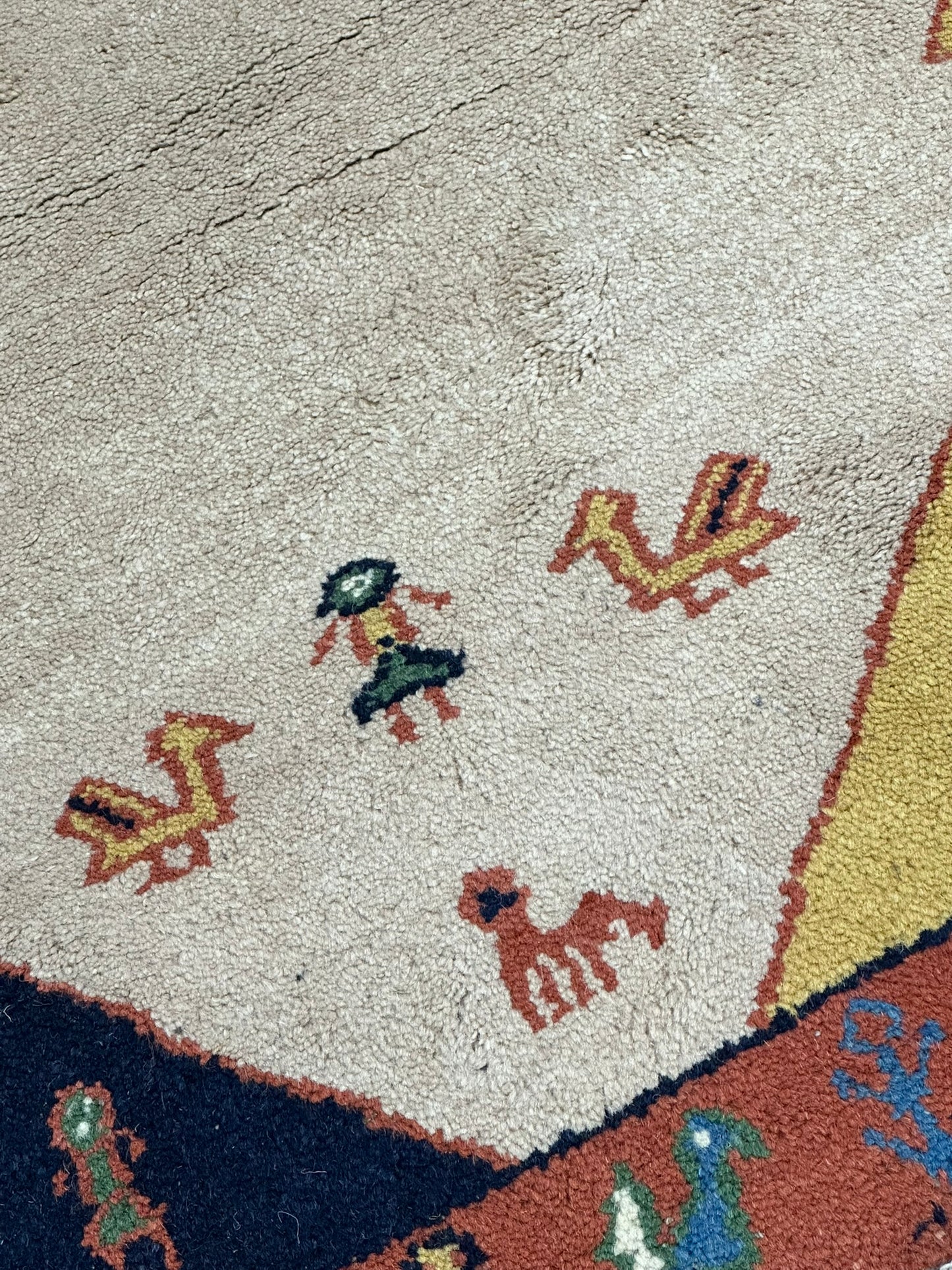 Orientteppich handgeknüpft Gabbeh Indian 142x90 cm