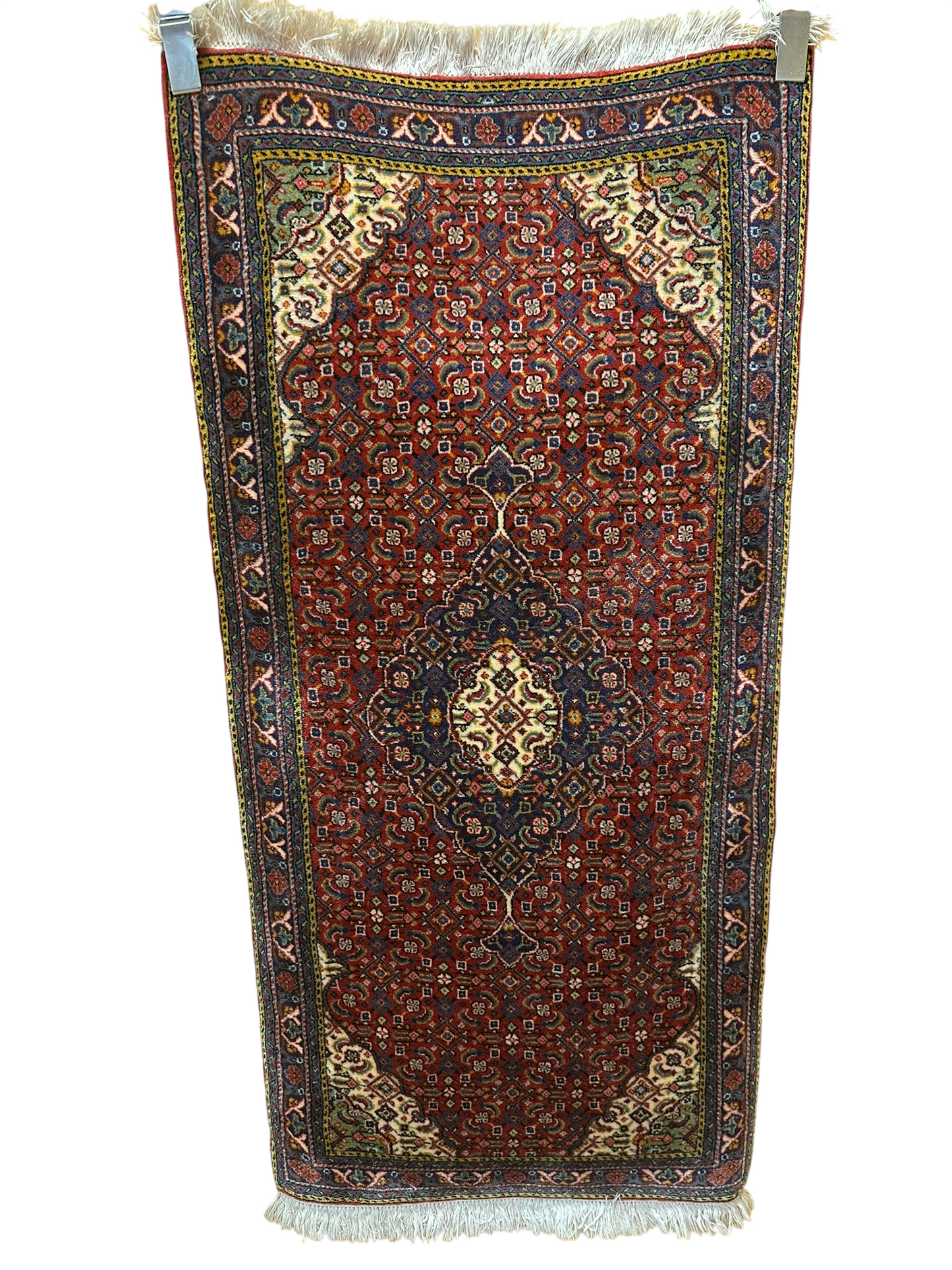 Orientteppich handgeknüpft 133x65 cm Täbriz Mahi
