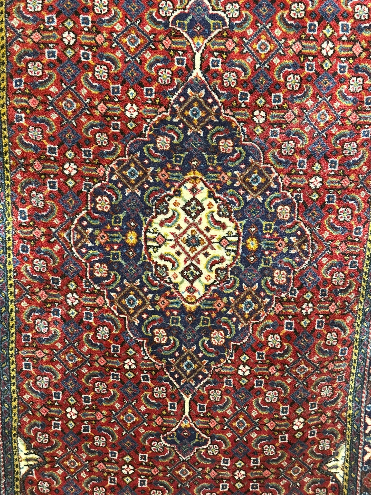 Orientteppich handgeknüpft 133x65 cm Täbriz Mahi