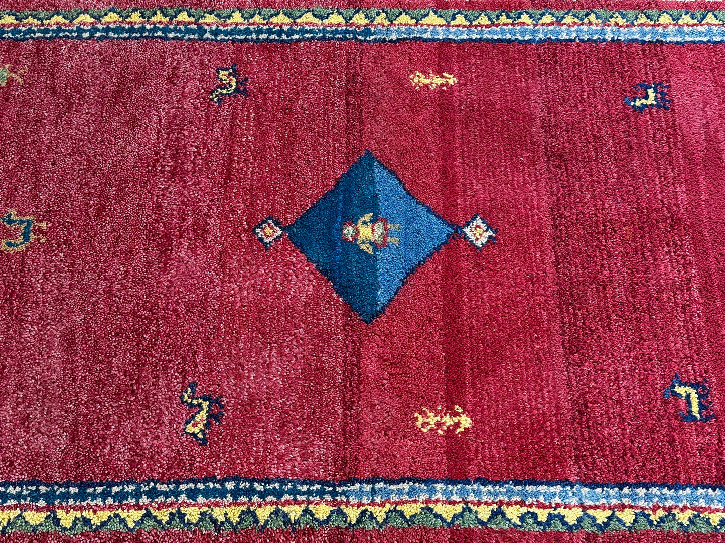 Orientteppich handgeknüpft Gabbeh Indian 164x94 cm