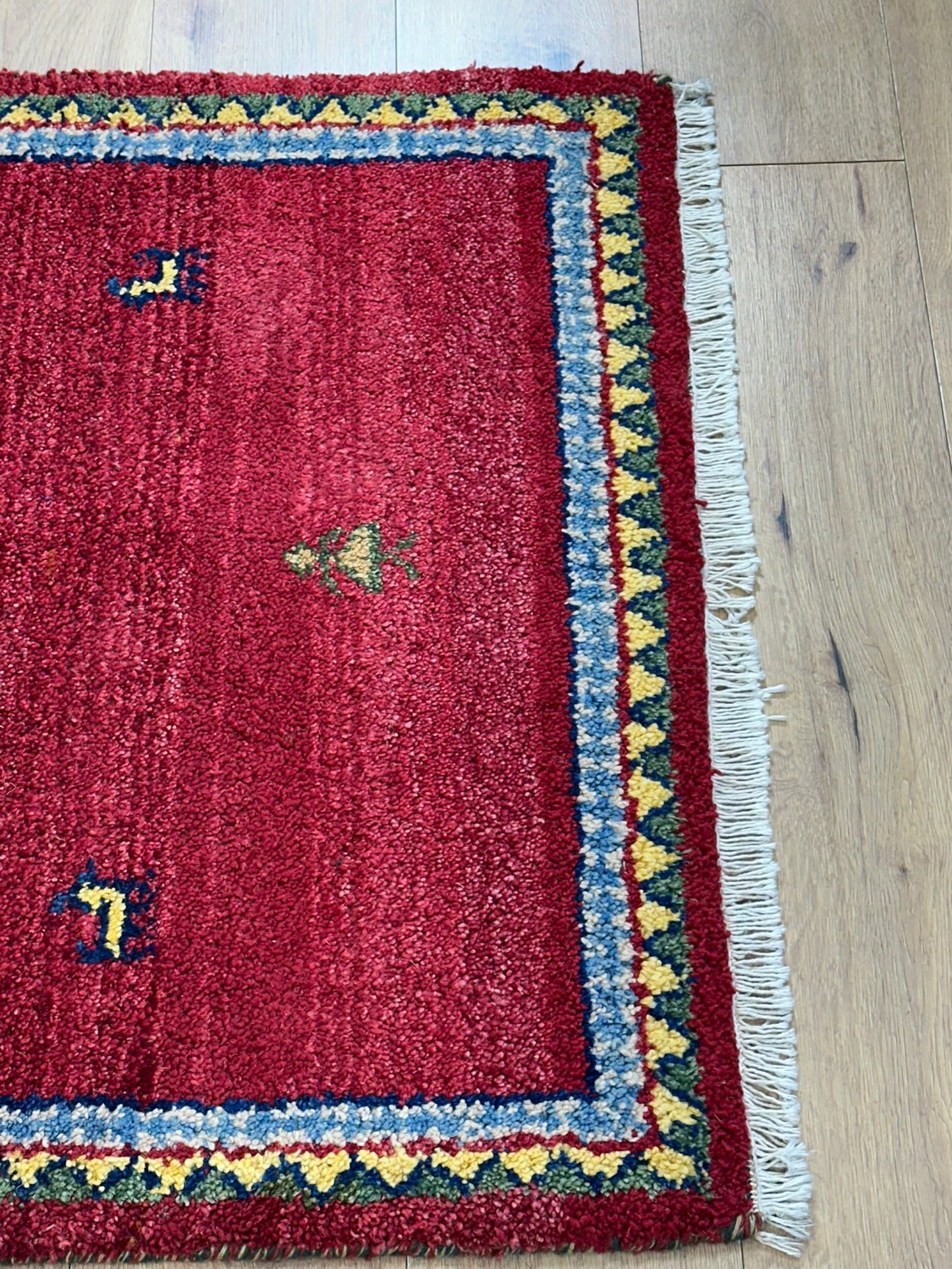 Orientteppich handgeknüpft Gabbeh Indian 164x94 cm