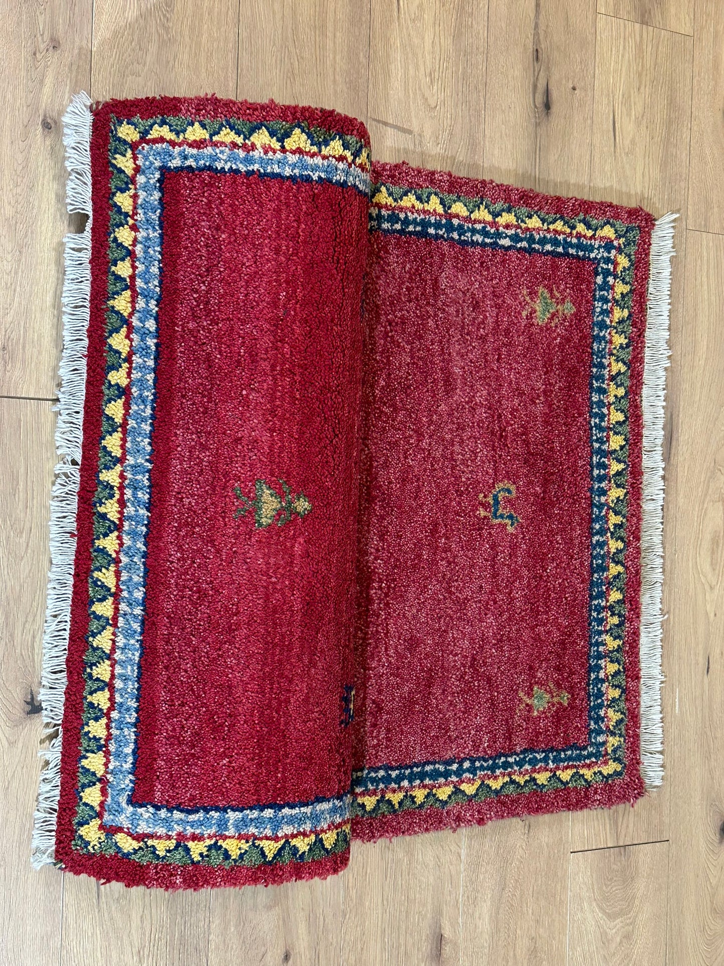 Orientteppich handgeknüpft Gabbeh Indian 164x94 cm