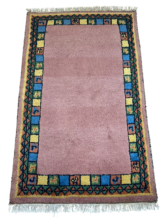 Orientteppich handgeknüpft Gabbeh Indian 150x93 cm