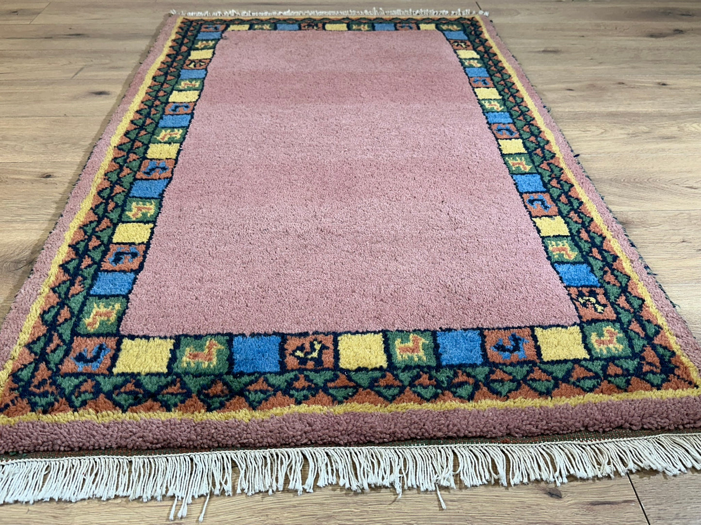 Orientteppich handgeknüpft Gabbeh Indian 150x93 cm