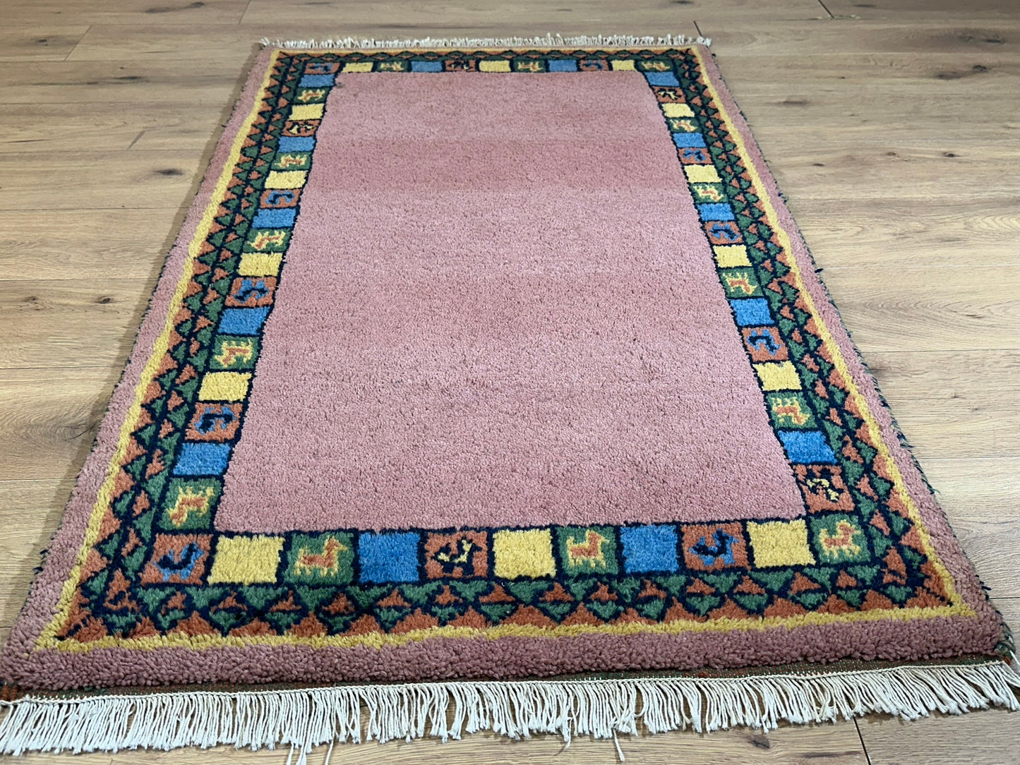 Orientteppich handgeknüpft Gabbeh Indian 150x93 cm