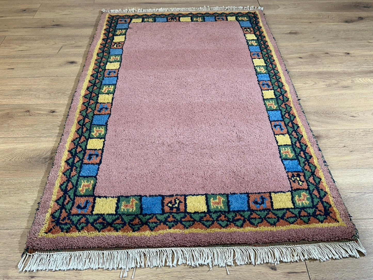 Orientteppich handgeknüpft Gabbeh Indian 150x93 cm