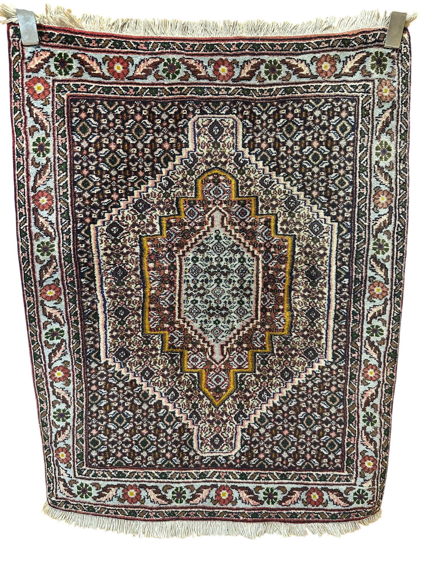 Orientteppich handgeknüpft 102x78 cm Senneh Bidjar