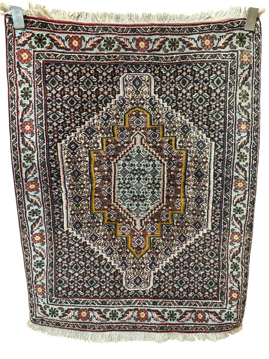 Orientteppich handgeknüpft 102x78 cm Senneh Bidjar