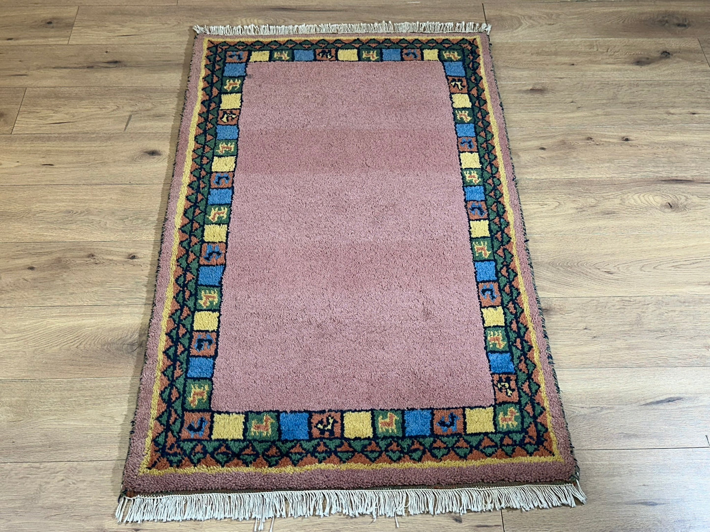 Orientteppich handgeknüpft Gabbeh Indian 150x93 cm