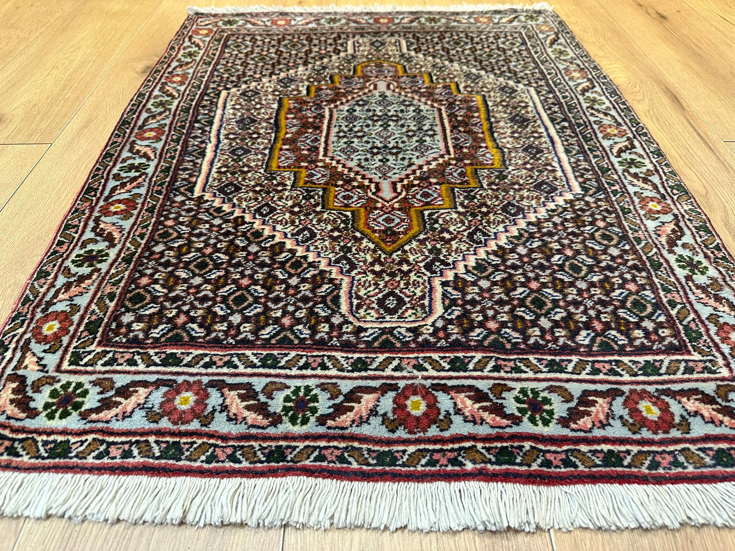 Orientteppich handgeknüpft 102x78 cm Senneh Bidjar