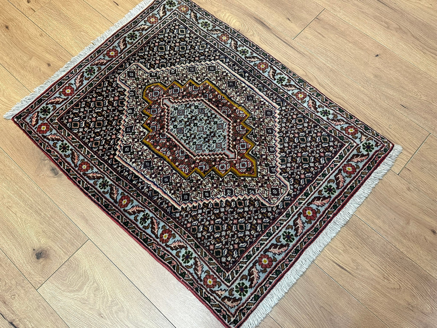 Orientteppich handgeknüpft 102x78 cm Senneh Bidjar