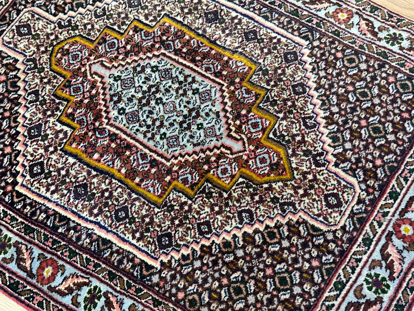 Orientteppich handgeknüpft 102x78 cm Senneh Bidjar