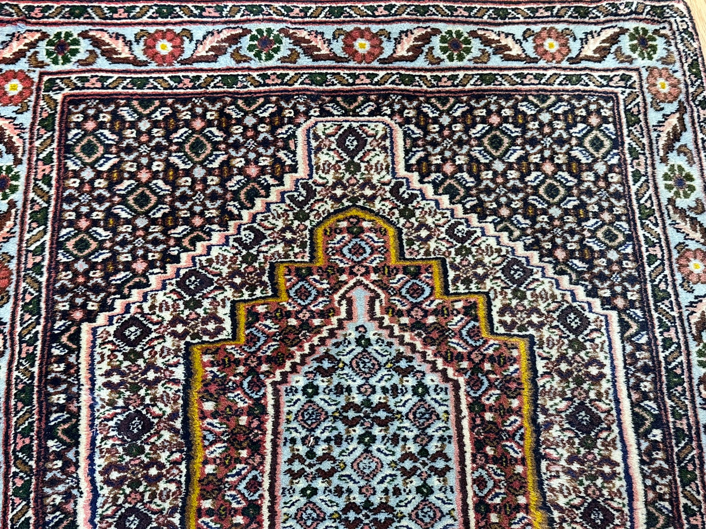 Orientteppich handgeknüpft 102x78 cm Senneh Bidjar