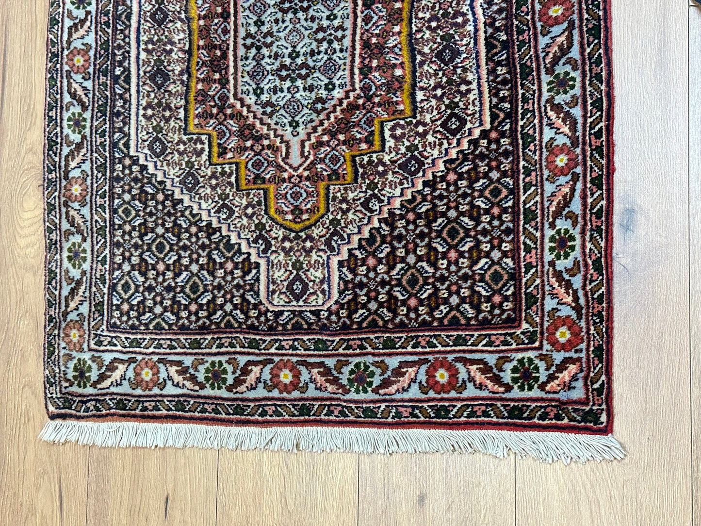 Orientteppich handgeknüpft 102x78 cm Senneh Bidjar