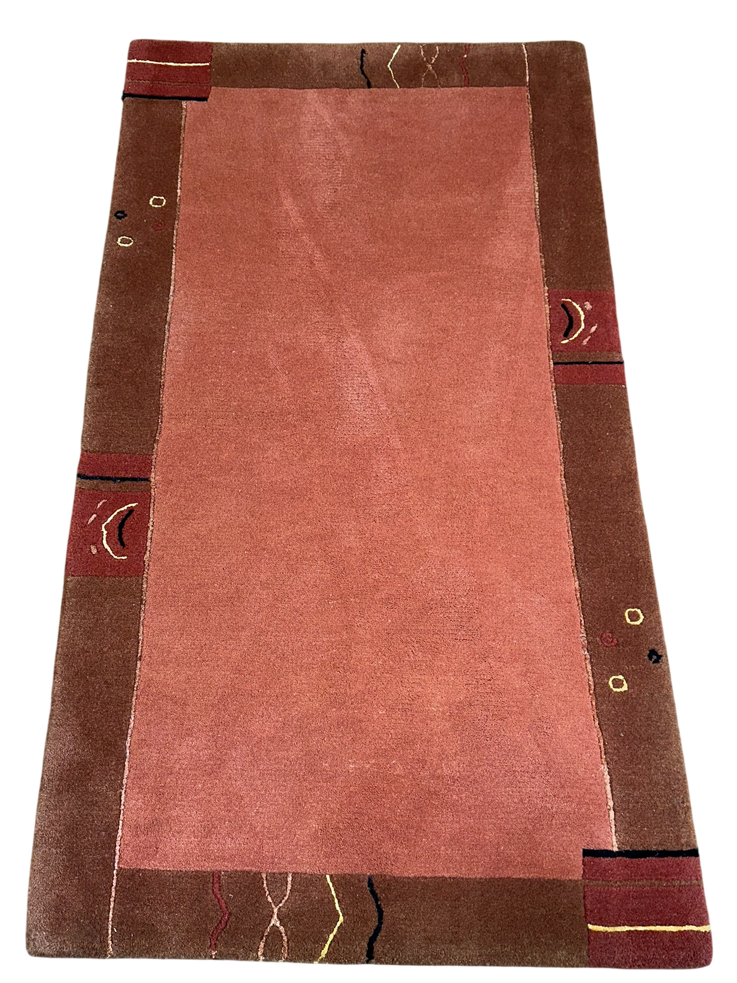 Orientteppich handgeknüpft Gabbeh Indian 163x90 cm