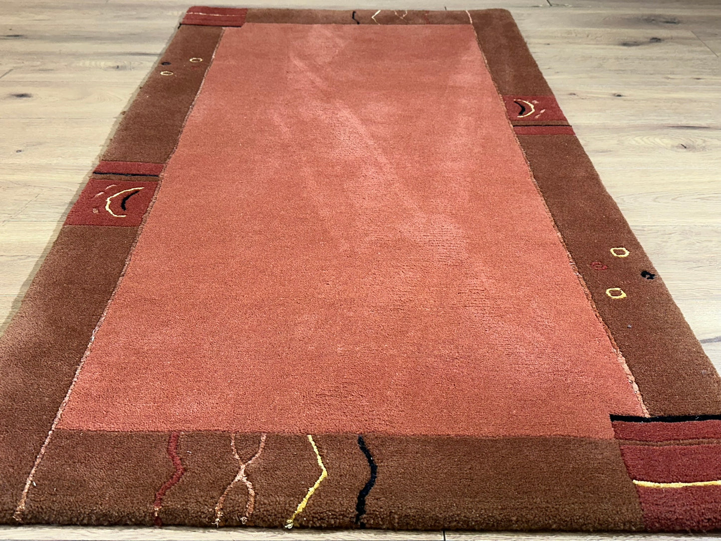 Orientteppich handgeknüpft Gabbeh Indian 163x90 cm