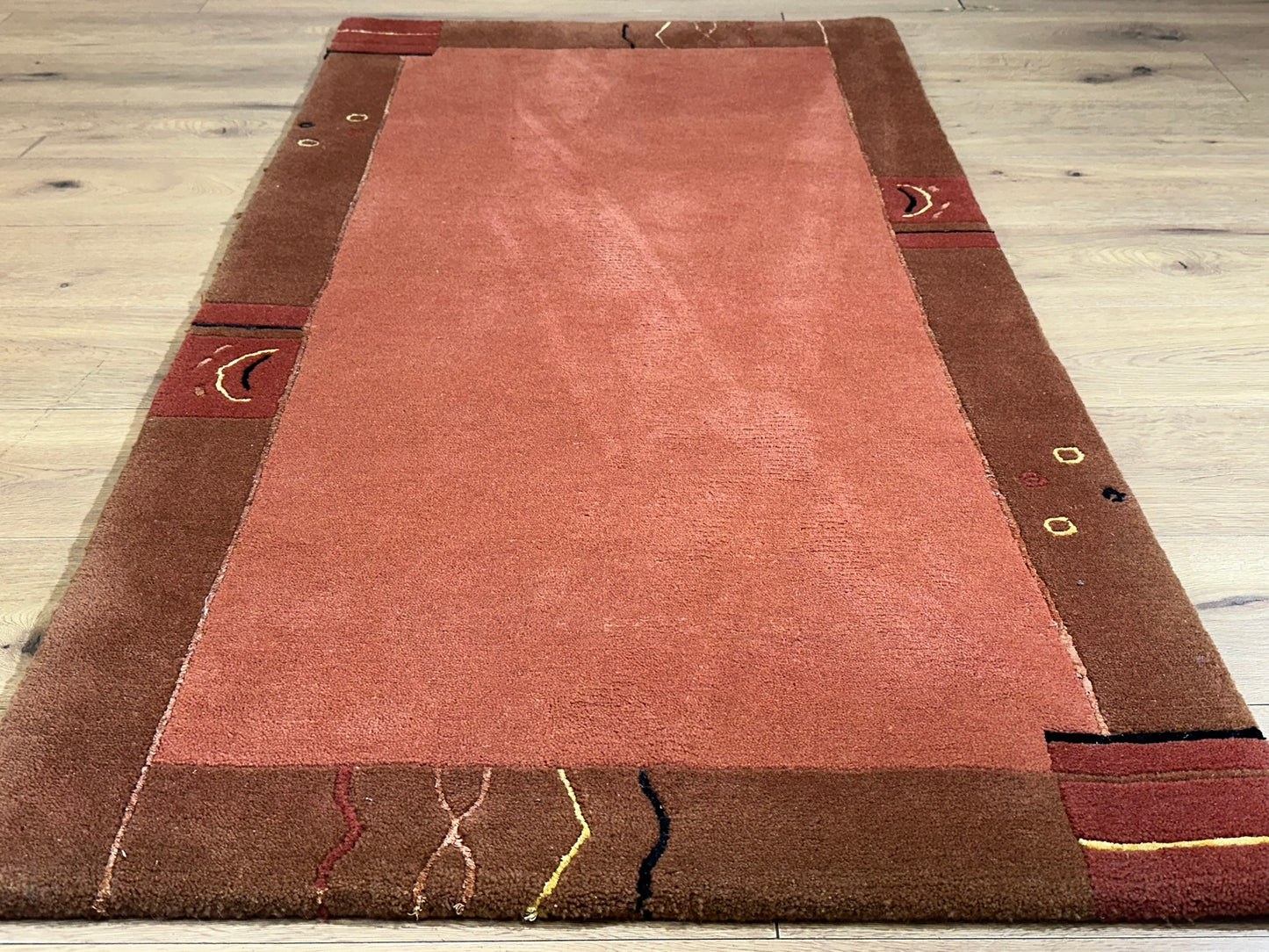 Orientteppich handgeknüpft Gabbeh Indian 163x90 cm