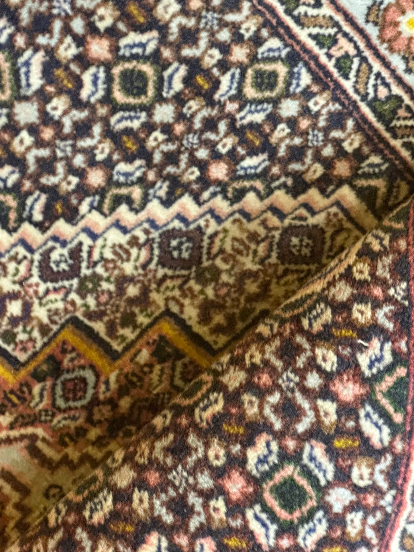 Orientteppich handgeknüpft 102x78 cm Senneh Bidjar