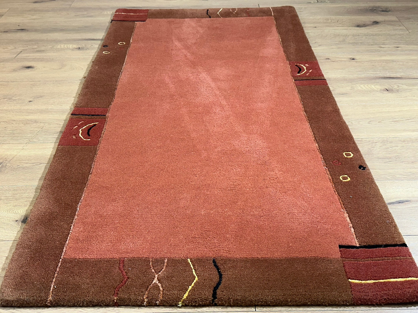 Orientteppich handgeknüpft Gabbeh Indian 163x90 cm
