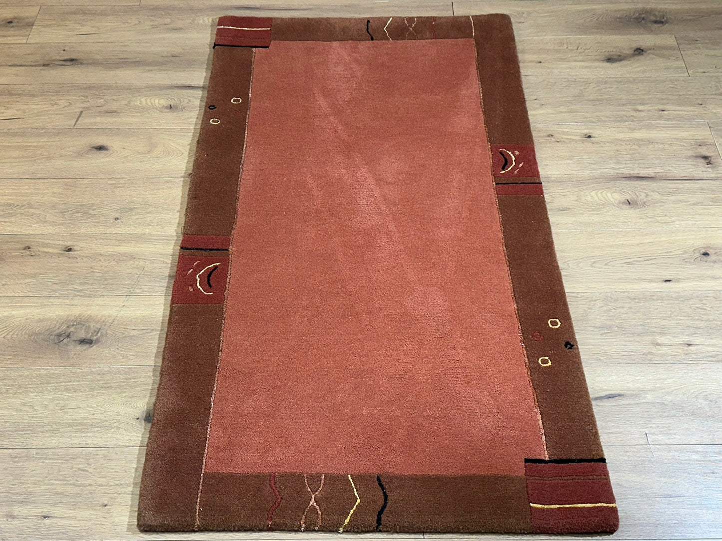 Orientteppich handgeknüpft Gabbeh Indian 163x90 cm