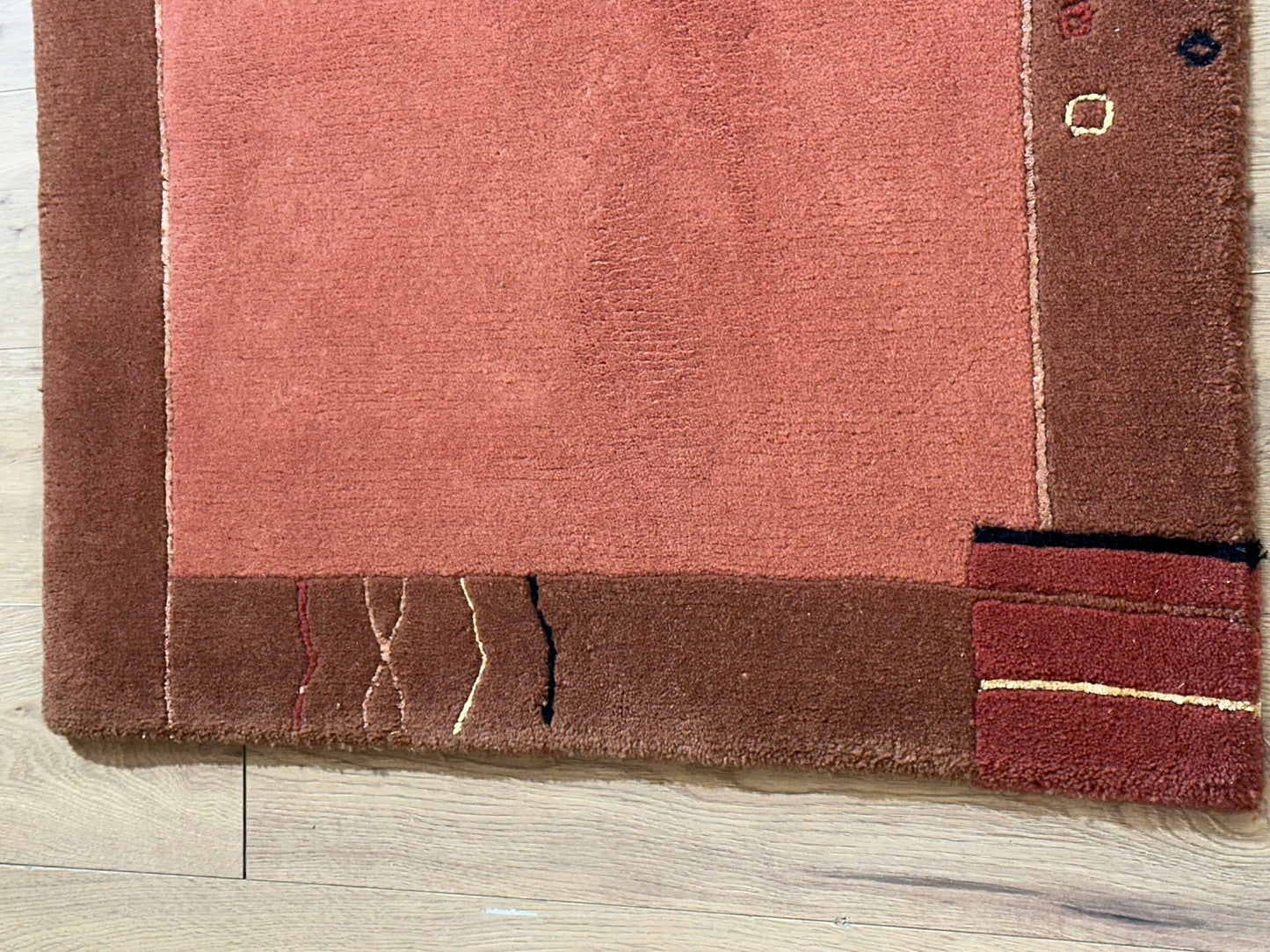Orientteppich handgeknüpft Gabbeh Indian 163x90 cm