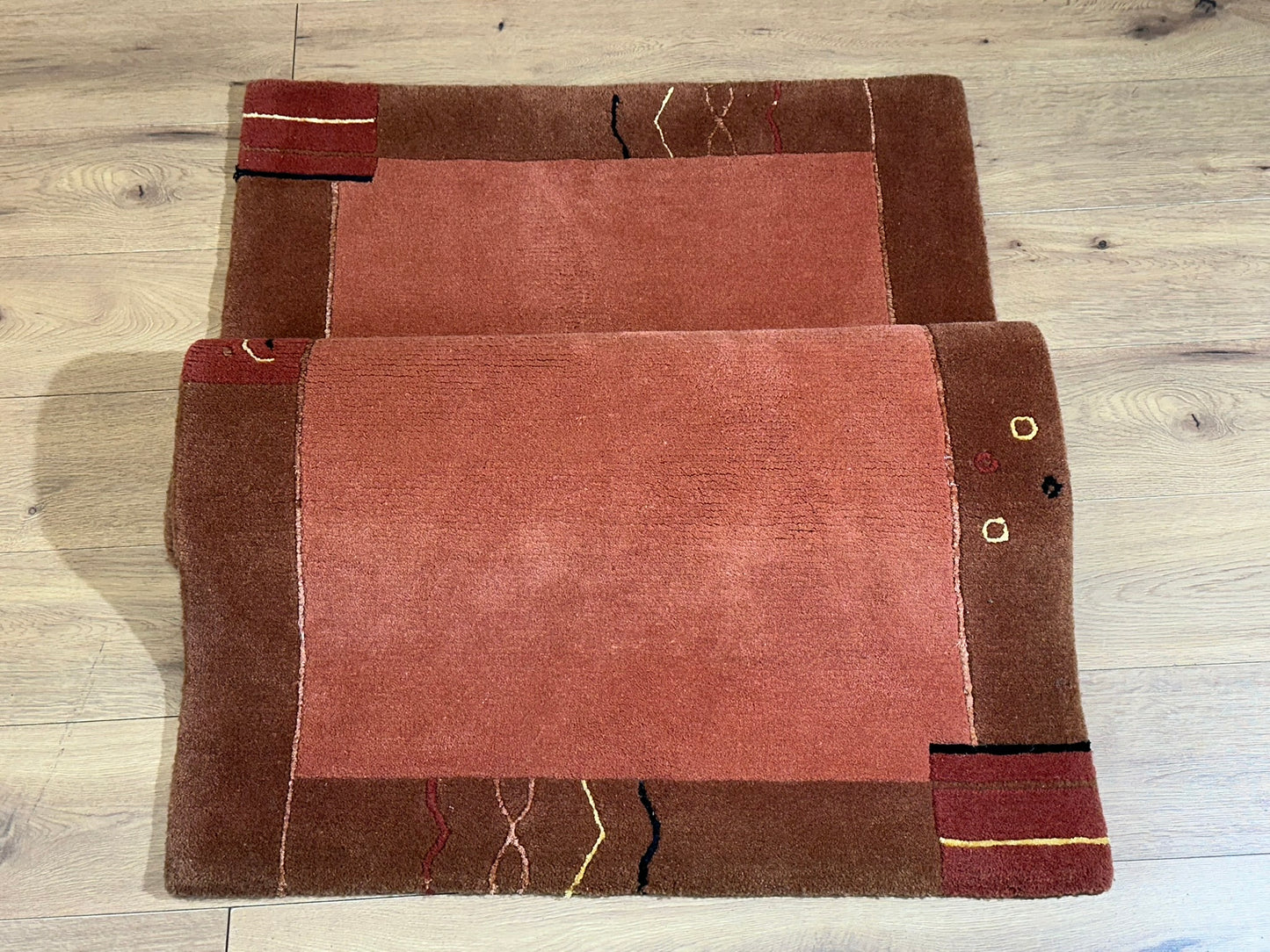 Orientteppich handgeknüpft Gabbeh Indian 163x90 cm