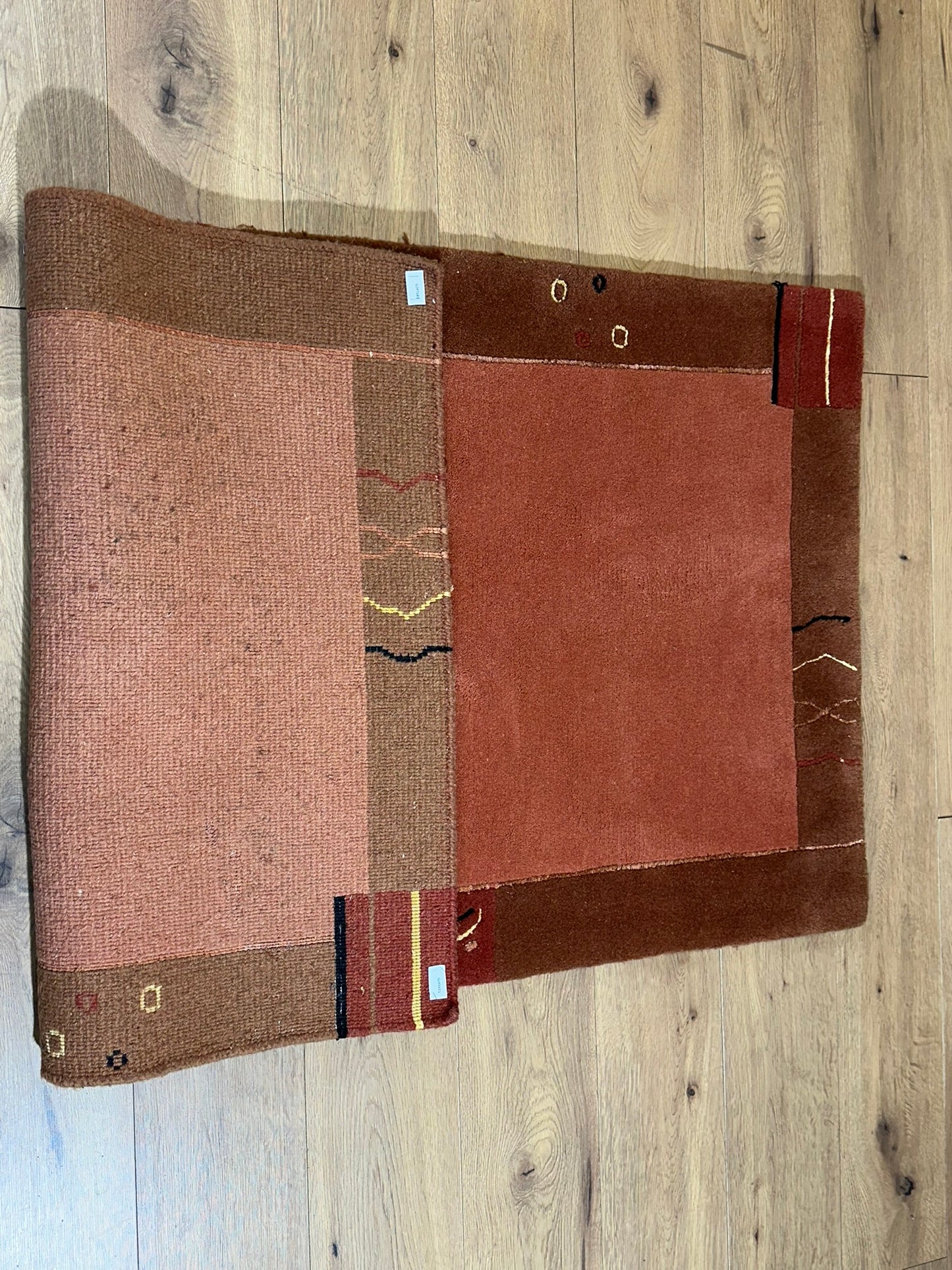 Orientteppich handgeknüpft Gabbeh Indian 163x90 cm