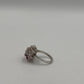 Vintage Silber 925 Ring mit Kristall-violetten Steinen