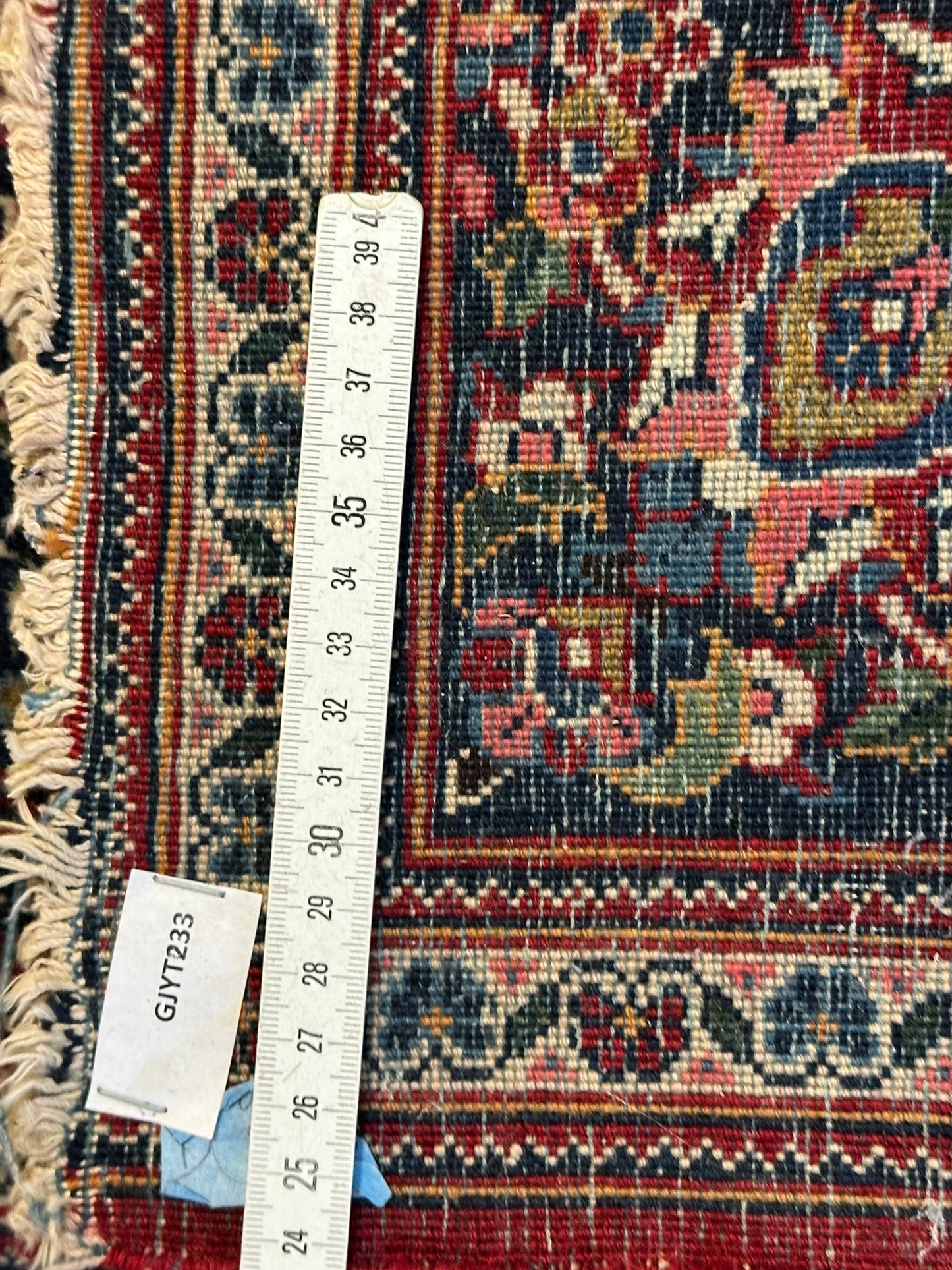 orientteppich handgeknüpft 220x130 cm antik naturfarben Keschan korkwolle