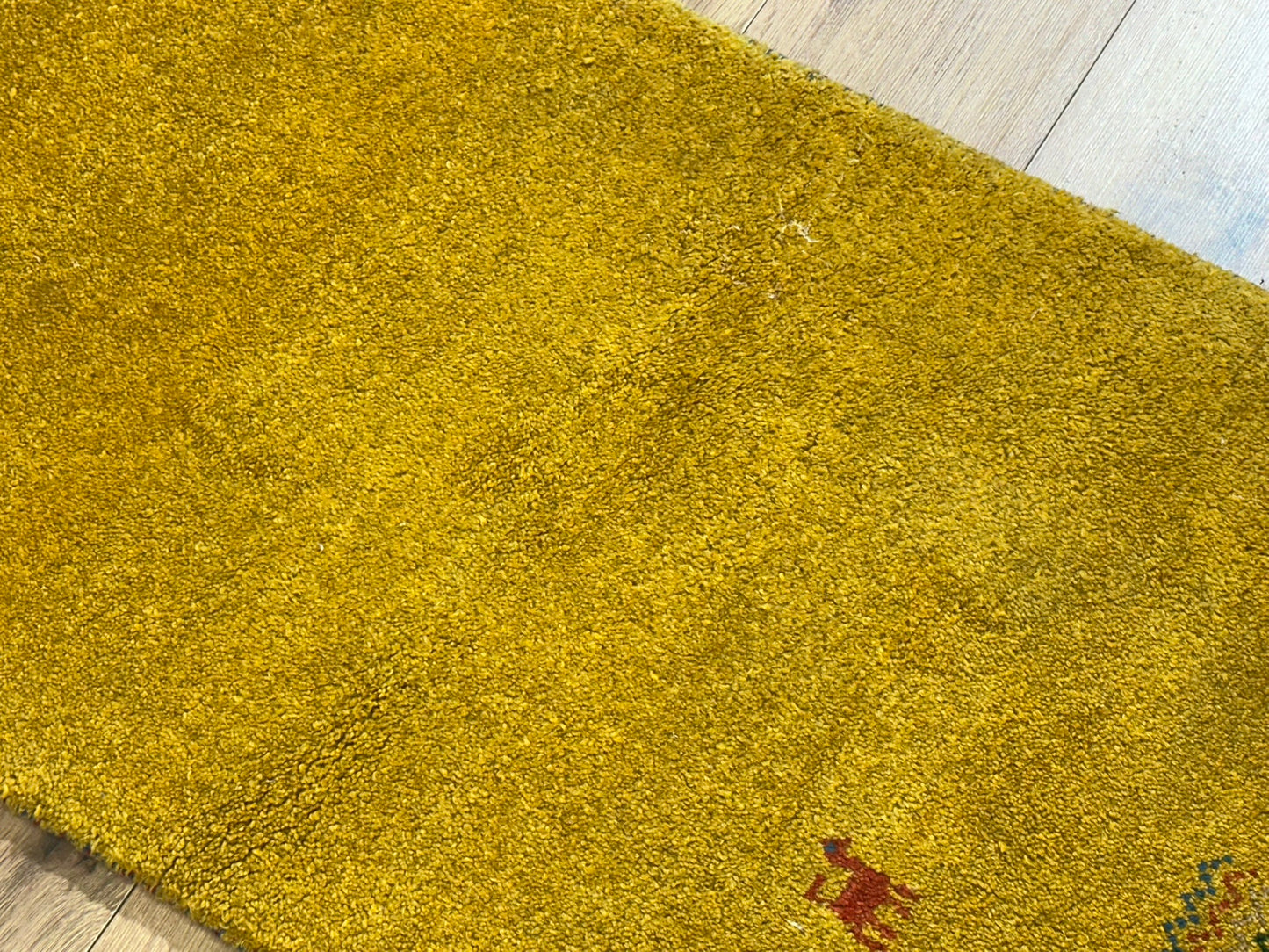 Orientteppich handgeknüpft Gabbeh Indian 162x62 cm